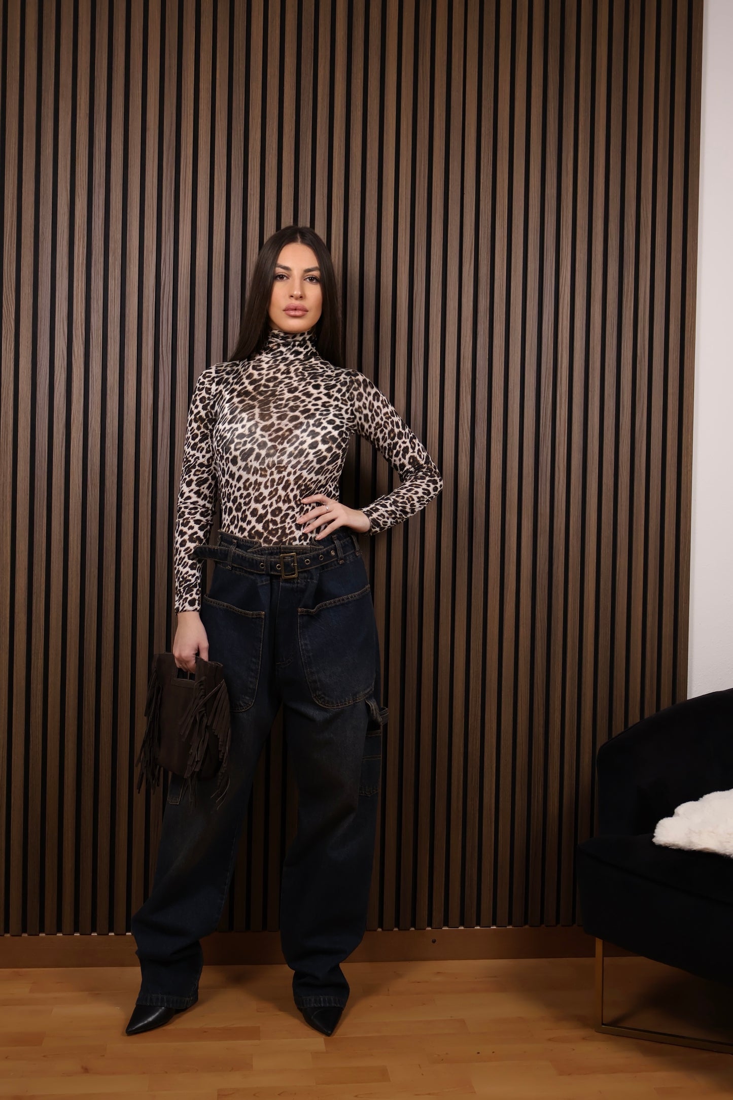 MAGLIA CASHMERE ANIMALIER
